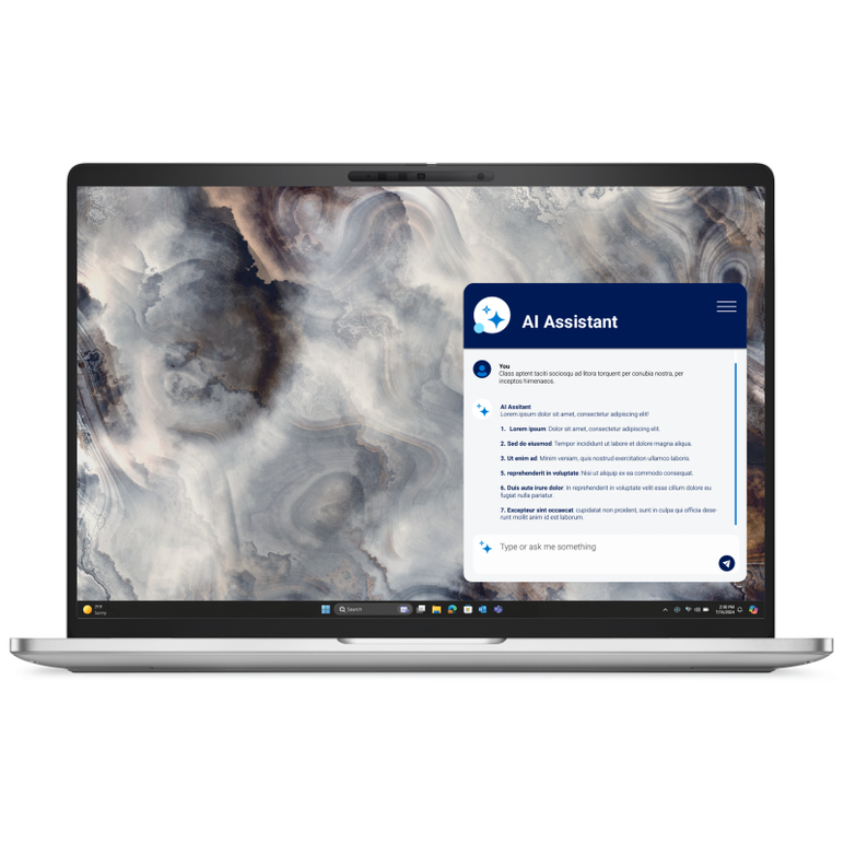 Laptop dell pro 16 plus, 16", non-touch, fhd+, 300 nit, 45% ntsc, anti- glare, fhd+ir cam, fingerprint reader only (no smart card reader), control vault 3+, includes rj-45, intel(r) core(tm) ultra 7 265u vpro(r) (12 tops npu, 12 cores, up to 5.3 ghz), int,  Laptopuri | electropc.ro