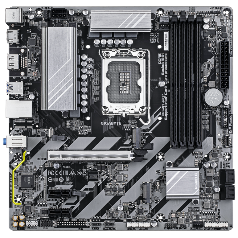 Placa de baza gigabyte b860m d3hp lga1851,  Placi de baza | electropc.ro