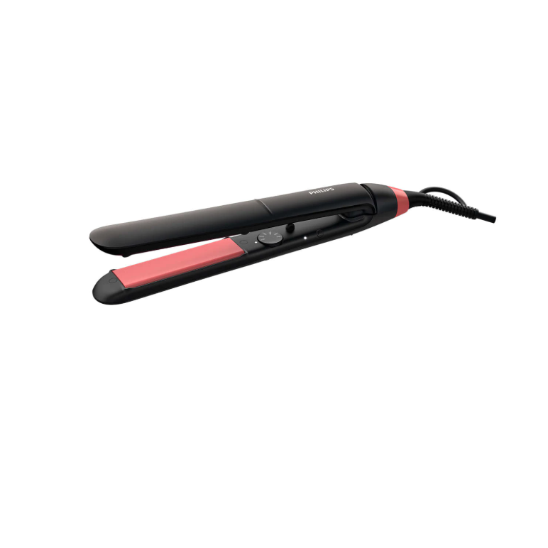 Placa de par philips straighcare essential bhs376/00, tehnologie thermoprotect, placi cu infuzie de cheratina, negru, l x a x i (mm)  54x346x90,  Placi de indreptat parul | electropc.ro