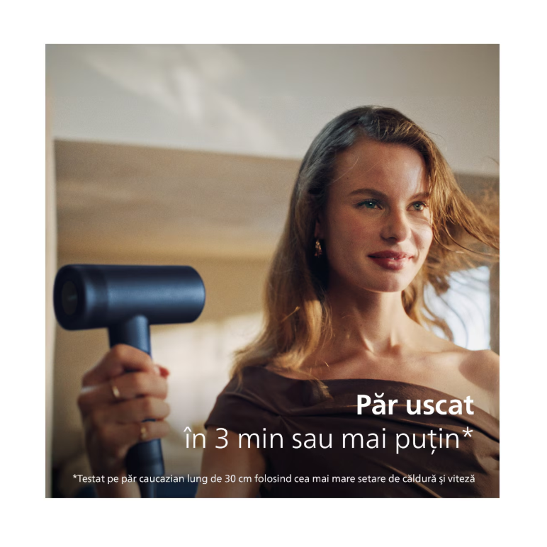 Uscator de par philips cu thermoshield advanced seria 8000 bhd839/00, 1400w, tehnologie thermoshield, 3 viteze, 4 trepte, temperatura, albastru, l x a x i (mm) 73.3x181.7x301,  Uscatoare de par | electropc.ro
