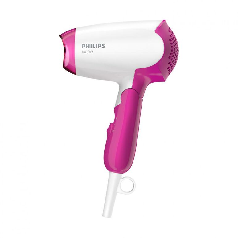 Uscator de par philips salondry compact bhd003/00 ,1400 w, pliabil, alb/roz, l x a x i (mm) 77x114x220,  Uscatoare de par | electropc.ro
