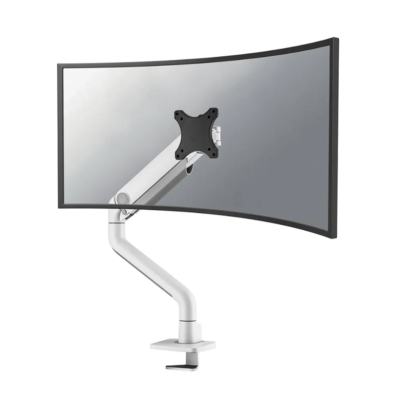 Brat monitor neomounts ds70s-950wh1; pentru display-uri cu diagonale 17"-49", sistem de prindere vesa 75x75~100x100, greutate maxima  suportata 18kg, full motion, tilt 90°, swivel 90°, rotate 180°, distanta fata de perete 119-656mm; gas spring; culoare al,  Suporturi TV & Monitor | electropc.ro