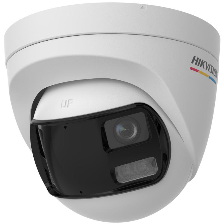 Camera de supraveghere turret 3k hikvision ds-2ce72kf3tp-dls, lentila duala fixa 2.8mm, iluminare min: 0.0005 lux @ (f1.0, agc on), 0 lux cu lumina alba: 40m, ir: 40m, microfon incorporat, alimentare: 12 vdc ± 25%, max. 8.9 w, protectie: ip67, dimensiuni:,  Camere supraveghere | electropc.ro