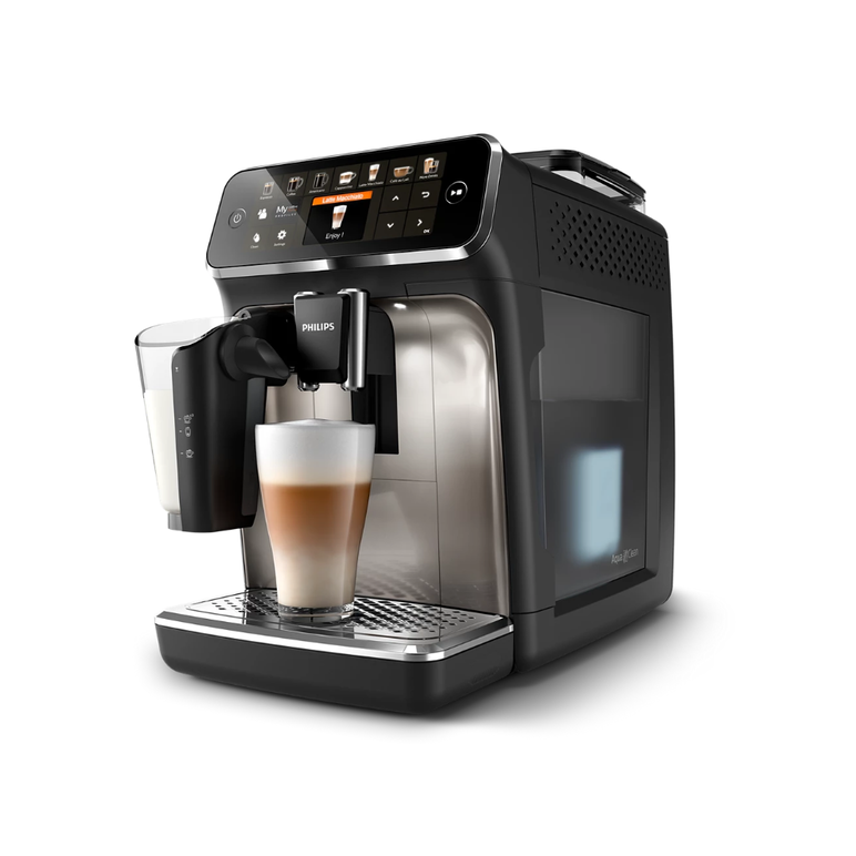 Espressor automat philips lattego seria 5400 ep5447/90, 1.8l, 1500w, 15 bar, negru/argintiu,  Espressoare | electropc.ro