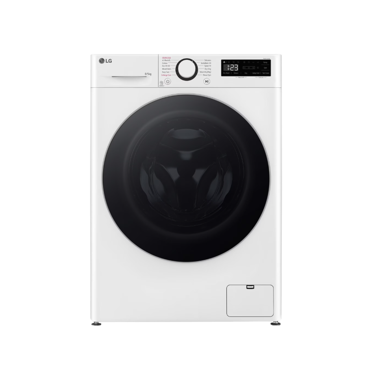 Masina de spalat rufe cu uscator lg f2dr508s1w, 8 kg spalare, 5 kg uscare, 1200 rpm, motor direct drive, clasa b, turbowash, alb,  Masini de spalat rufe cu uscator | electropc.ro
