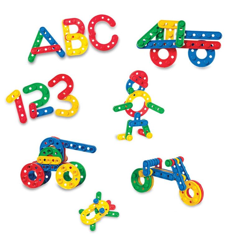 Set constr. puzzle click click, 96 pcs,  Masinute | electropc.ro
