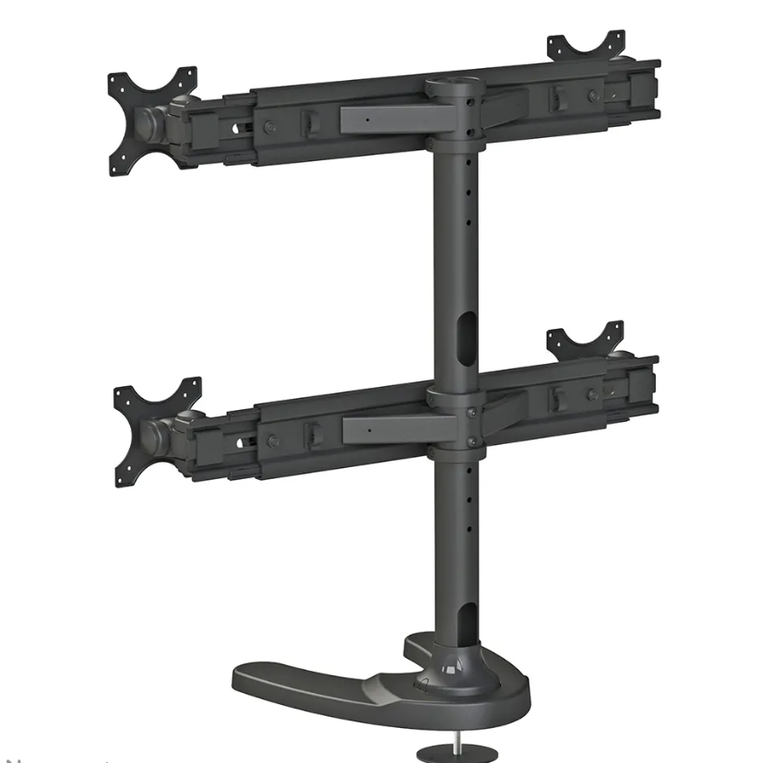 Suport cvadruplu monitor de birou neomounts fpma-d700dd4; pentru display-uri cu diagonale 19"-30", sistem de prindere vesa 75x75~100x100, greutate maxima suportata 8kg - per ecran, full motion, tilt +180°, swivel +180°, rotate +360°; inaltime reglabila ma,  Suporturi TV & Monitor | electropc.ro