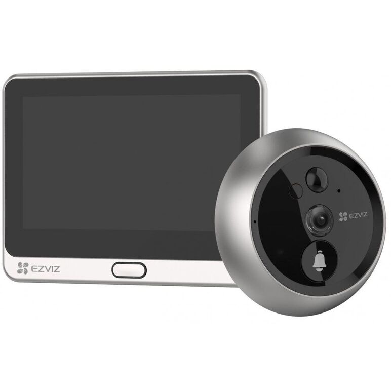 Vizor wireless ezviz,cs-dp2c-a0-6e2wpfbs;1/3" progressive scan cmos, 2.0 mm @ f2.2, visual angle (diagonal):155°,icr infrared filter,max. 5 m, 1080p / 2mp, 15fps, pir angle 110°, max. 5m (20 ft), microsd card(max. 256 gb)， built-in high sensitivity microp,  Smart home | electropc.ro