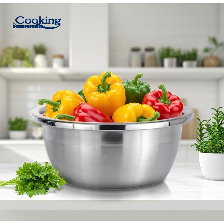 Bol inox 28 cm, aria, cooking by heinner,  Boluri & Cutii alimente | electropc.ro