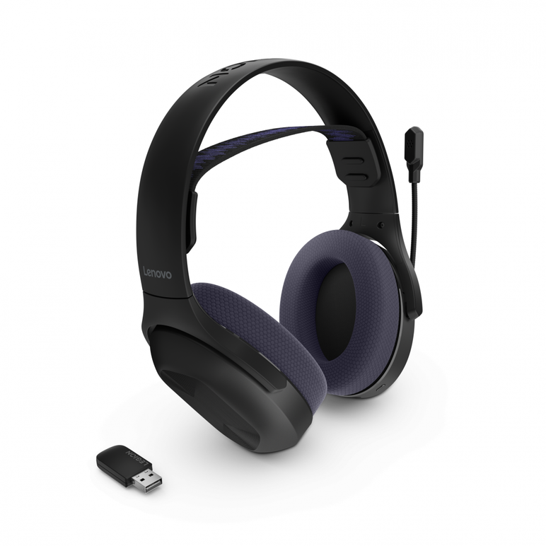 Casti de gaming wireless lenovo legion h410, conectivitate: bluetooth & 2.4ghz, distanța de funcționare wireless: până la 12 metri, capacitatea bateriei: 500mah, timp de încărcare a bateriei: < 3 ore, accesoriu inclus: dongle usb-a to type-c cable, cable ,  Casti audio | electropc.ro