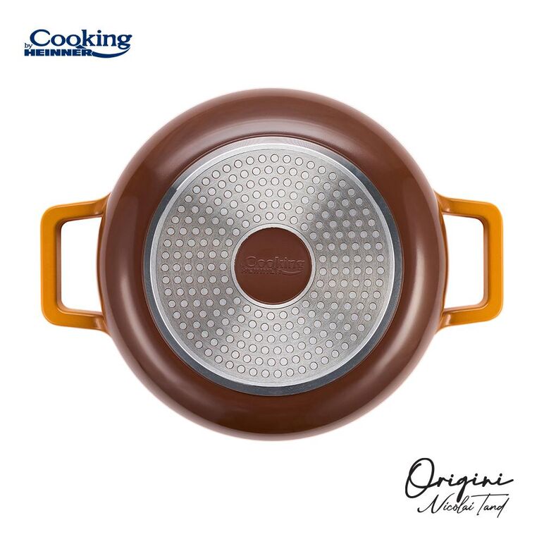 Cratita aluminiu turnat + capac 26x8 cm, 3.4l, nicolai tand, origini, cooking by heinner,  Tavi copt | electropc.ro