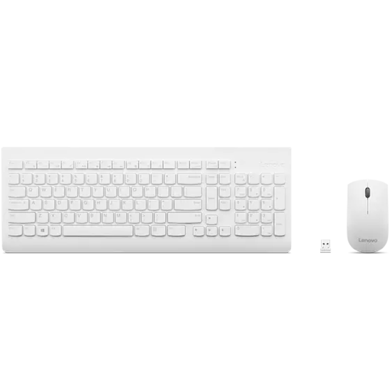 Kit tastatura si mouse lenovo 510, us layout, alb,  Tastaturi | electropc.ro