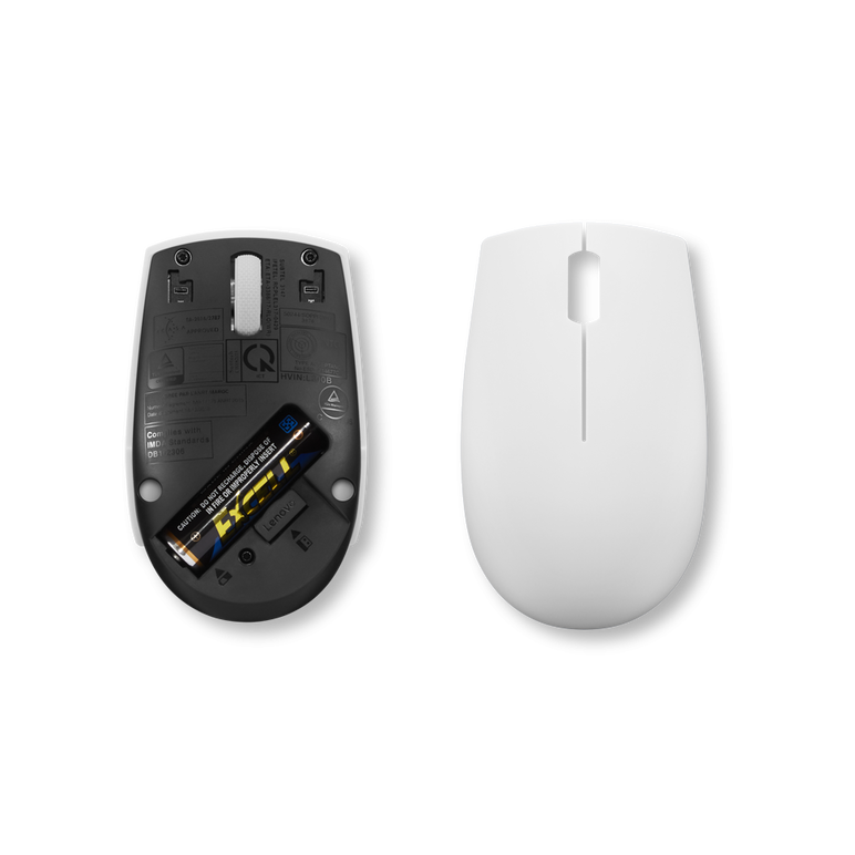 Mouse wireless lenovo 300, cloud grey, rezolutie (dpi): 1000 dpi, butoane/rotite: 3, interfata mouse: wireless, tehnologie: wireless, interfata receiver: dongle usb 2.4ghz, dimensiune (mm): 97.91 x 57.99 x 32.53 mm, greutate: 52g,  Mouse | electropc.ro