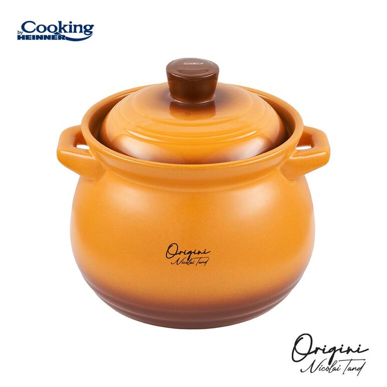 Oala ceramica cu capac,  17x18 cm, 4.5 l, nicolai tand, origini, cooking by heinner,  Tavi copt | electropc.ro
