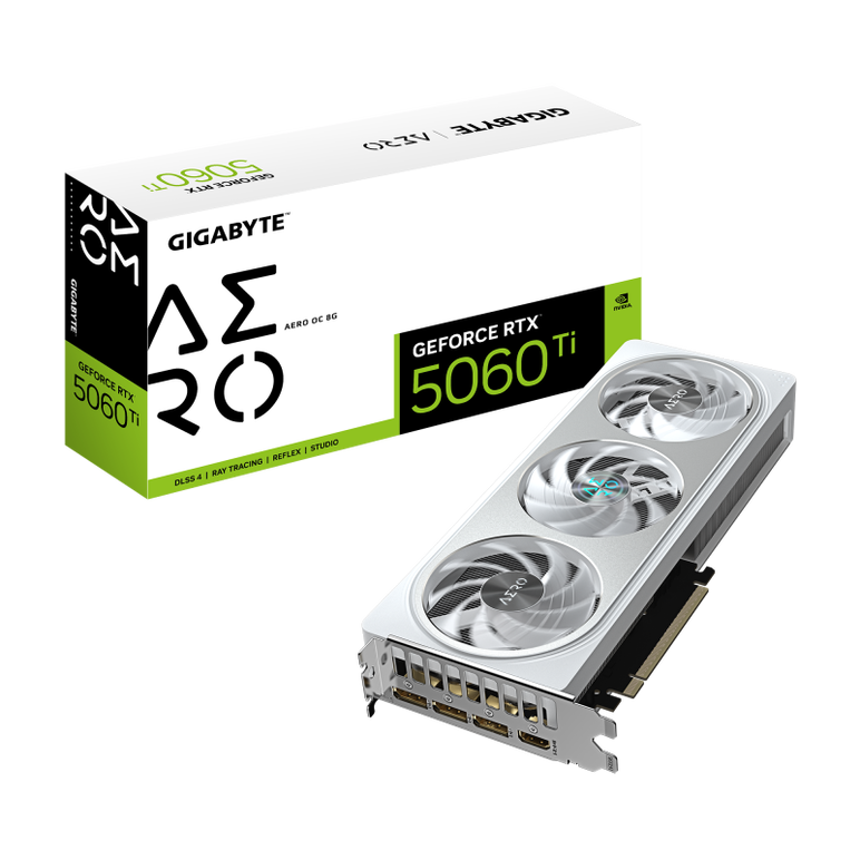 Placa video gigabyte geforce rtx 5060 ti aero oc 8gb gddr7 128 bit, pcie 5.0, 1x hdmi 3x dp,  Placi video | electropc.ro