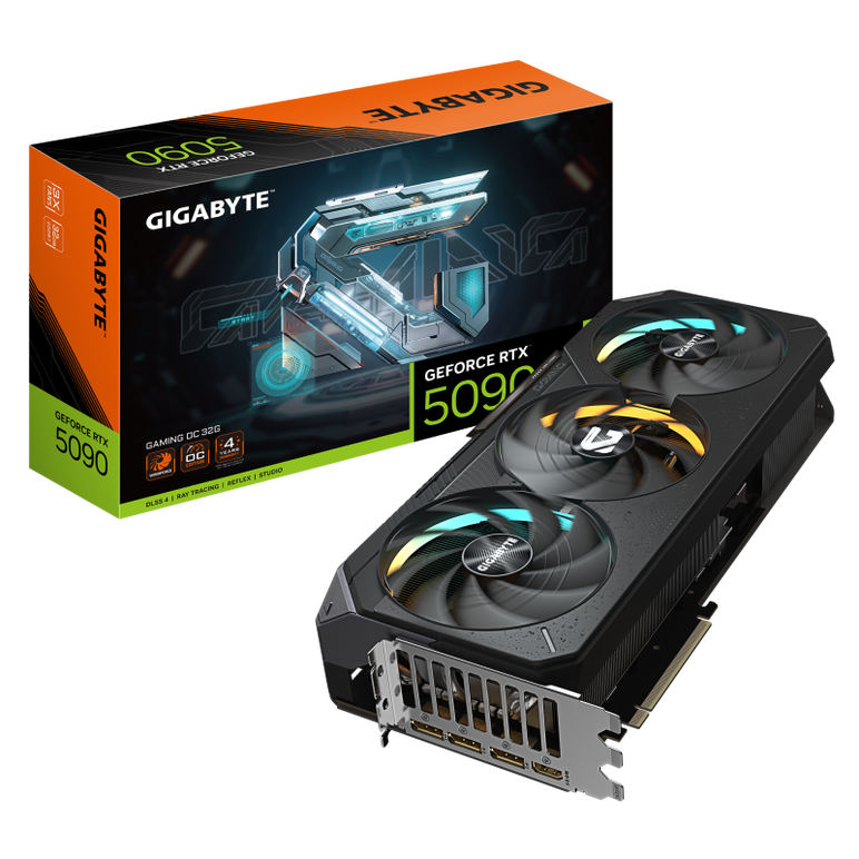 Placa video gigabyte geforce rtx 5090 gaming oc 32g gddr7 512 bit, pcie 5.0, 3x dp 1x hdmi,  Placi video | electropc.ro