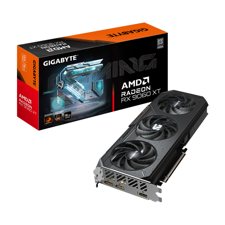 Placa video gigabyte rx 9060 xt gaming oc 16gb gddr6, pcie 5.0, 2x dp 2x hdmi,  Placi video | electropc.ro