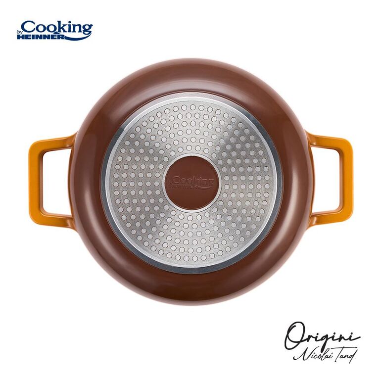 Semioala aluminiu turnat + capac 24x12 cm,3.9l, nicolai tand, origini, cooking by heinner,  Tavi copt | electropc.ro