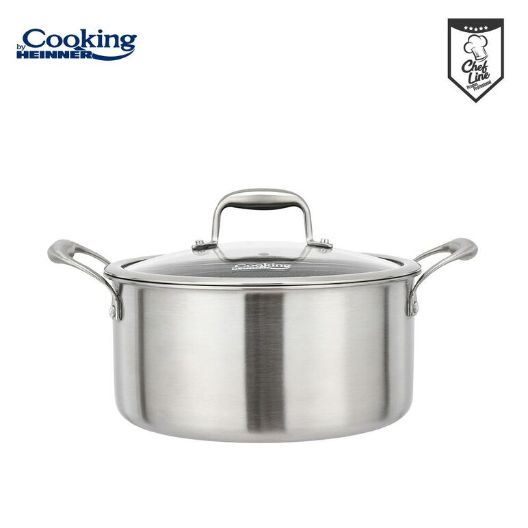 Semioala cu capac, 20x10 cm, 2.8 l titanium3, cooking by heinner,  Tavi copt | electropc.ro