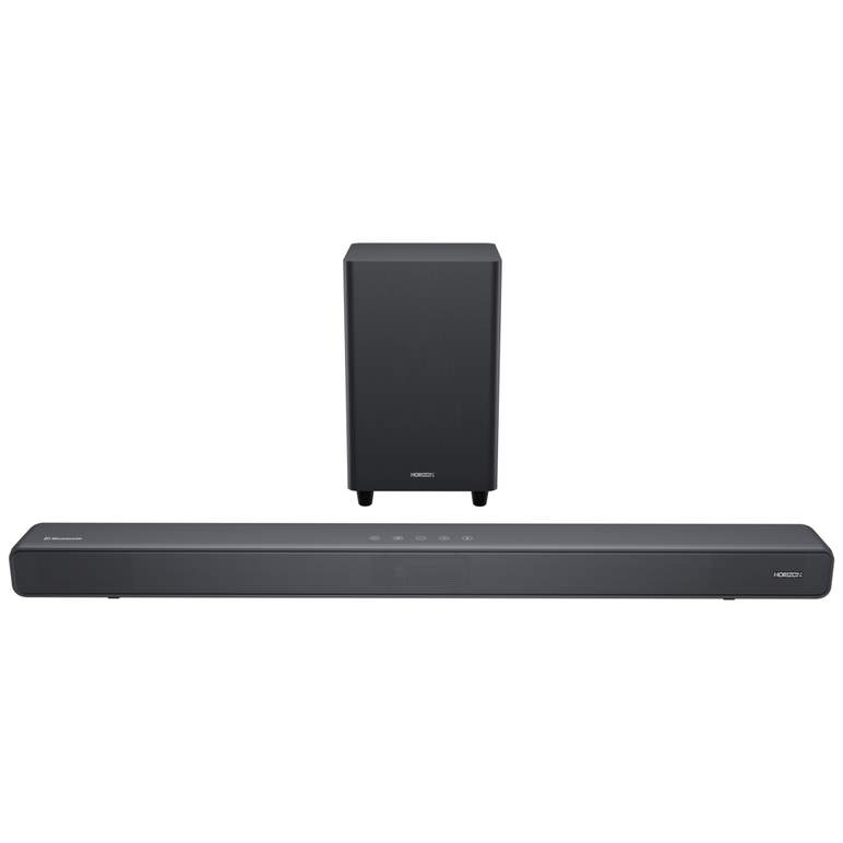 Soundbar horizon hav-s5950w / system 2.1 / max audio power 160w (40w x2 + 80w) / digital optical / aux (3.5mm) / hdmi-arc (cec) / bt 5.4 / usb playback / dot-matrix display / remote + button keys / impedance: 6Ω x2 + 4Ω / signal to noise ratio (snr): 73db,  Sisteme audio | electropc.ro