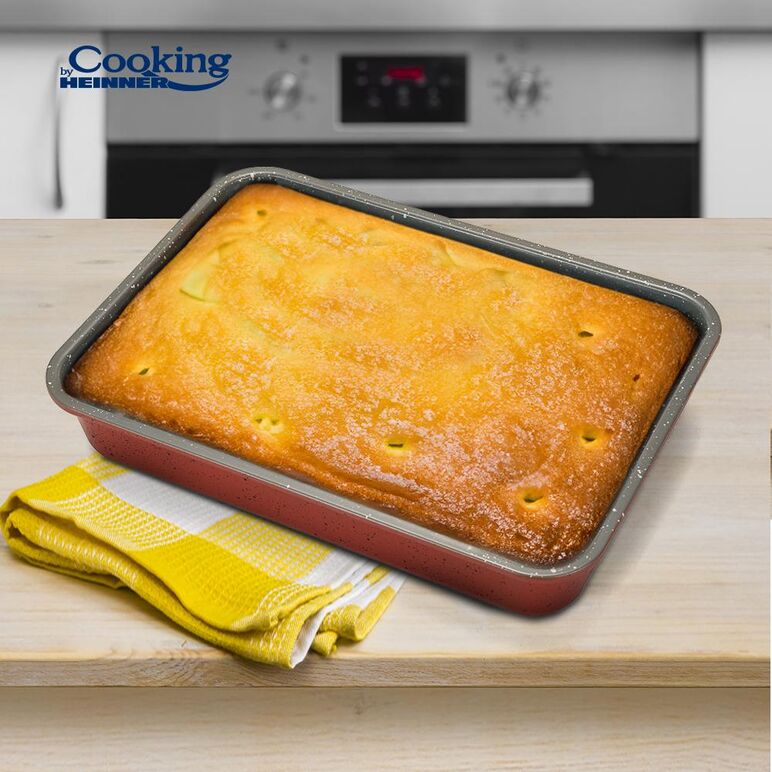 Tava cuptor acoperire ceramica, 33x23x6 cm, anca, cooking by heinner,  Tavi copt | electropc.ro