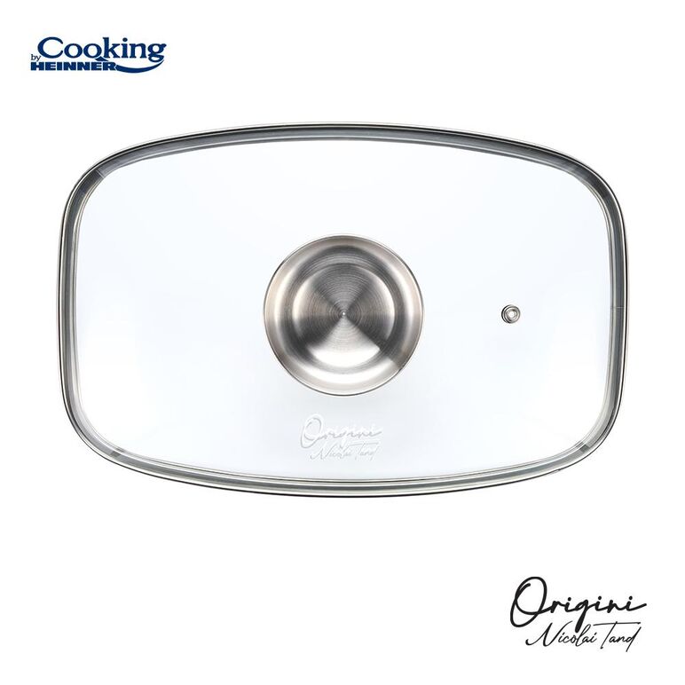 Tava roaster din aluminiu turnat + capac 39 x 22.5 x 11 cm, 5.3l, nicolai tand, origini, cooking by heinner,  Tavi copt | electropc.ro