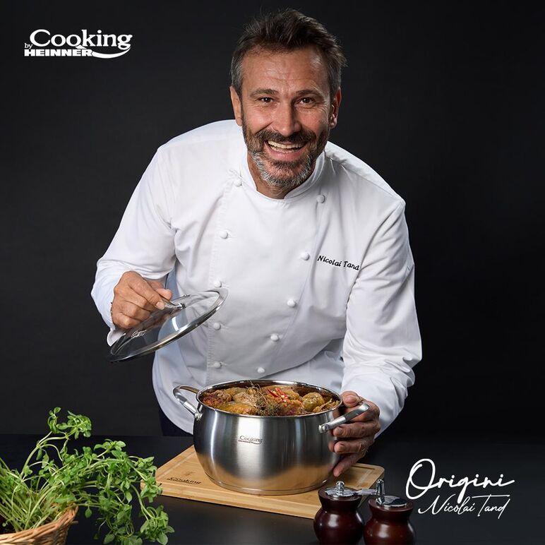 semioala inox+capac 22x11.5l, 4.3l, nicolai tand, origini, cooking by heinner,  Tavi copt | electropc.ro