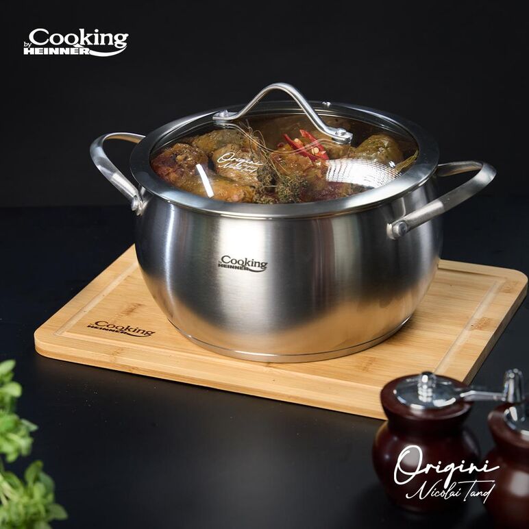 semioala inox+capac 22x11.5l, 4.3l, nicolai tand, origini, cooking by heinner,  Tavi copt | electropc.ro