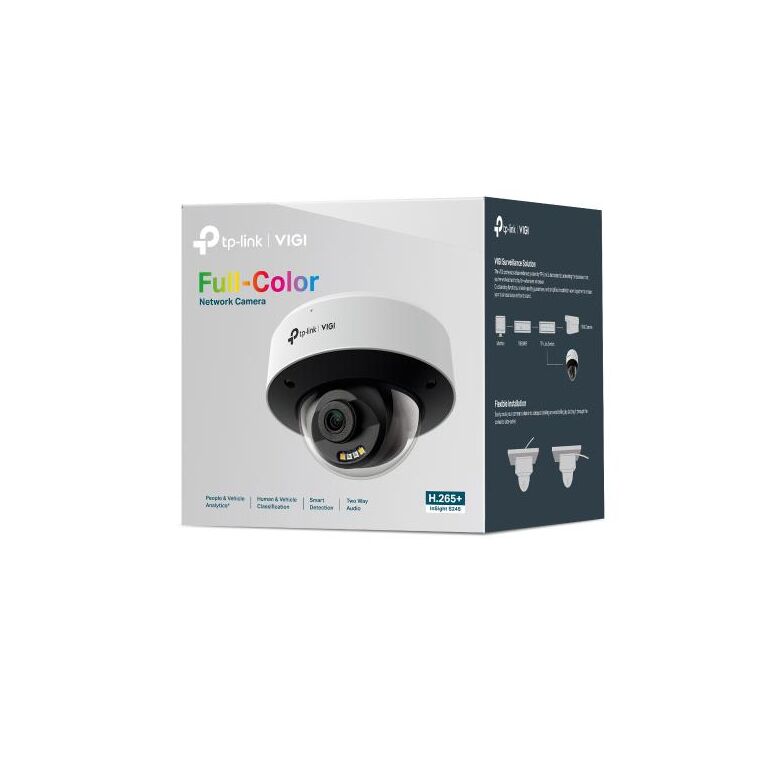 Camera ip dome tp-link vigi insight s245, 4mp, lentila 2.8mm, ir+wl 30m, rezolutie video 2688 x 1520, +/h.265/h.264+/h.264,,  Camere supraveghere IP | electropc.ro