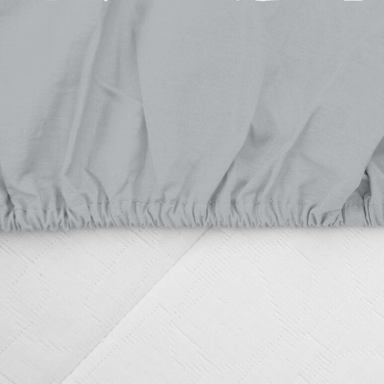 Cearceaf pat cu elastic 90x200 cm gri,  Cearceafuri de pat | electropc.ro
