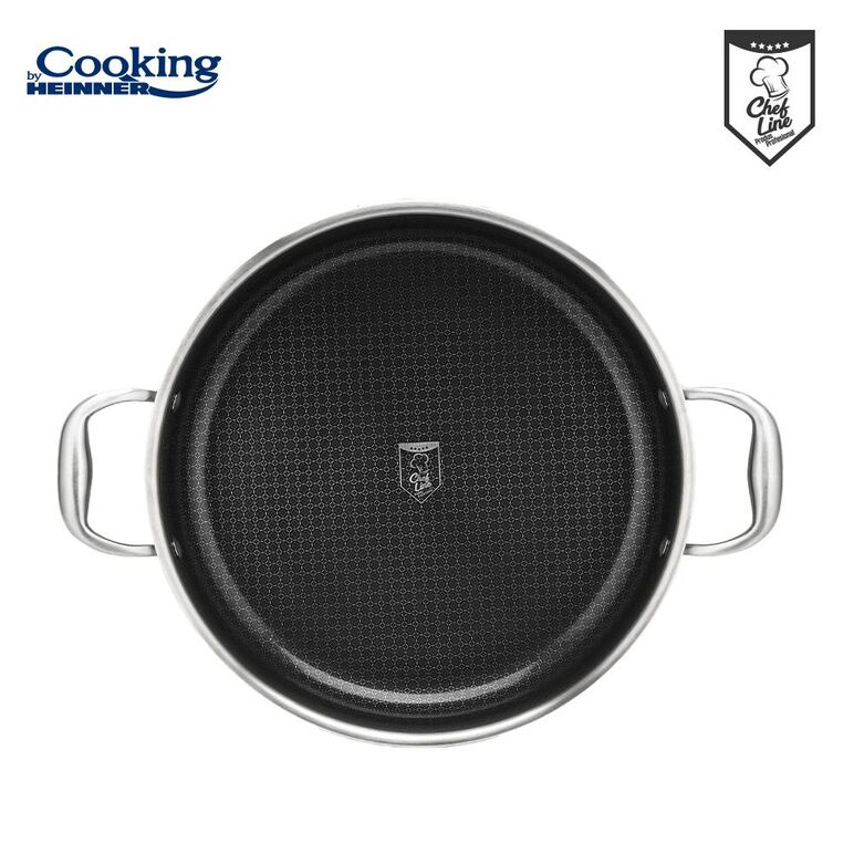 Cratita cu capac, 30x7.8 cm, 4.8 l, titanium3, cooking by heinner,  Tavi copt | electropc.ro