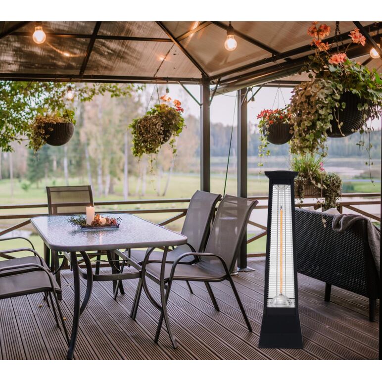 Heinner incalzitor electric vertical cu baza 1500w/ 2000w,  Incalzitoare terasa electrice | electropc.ro
