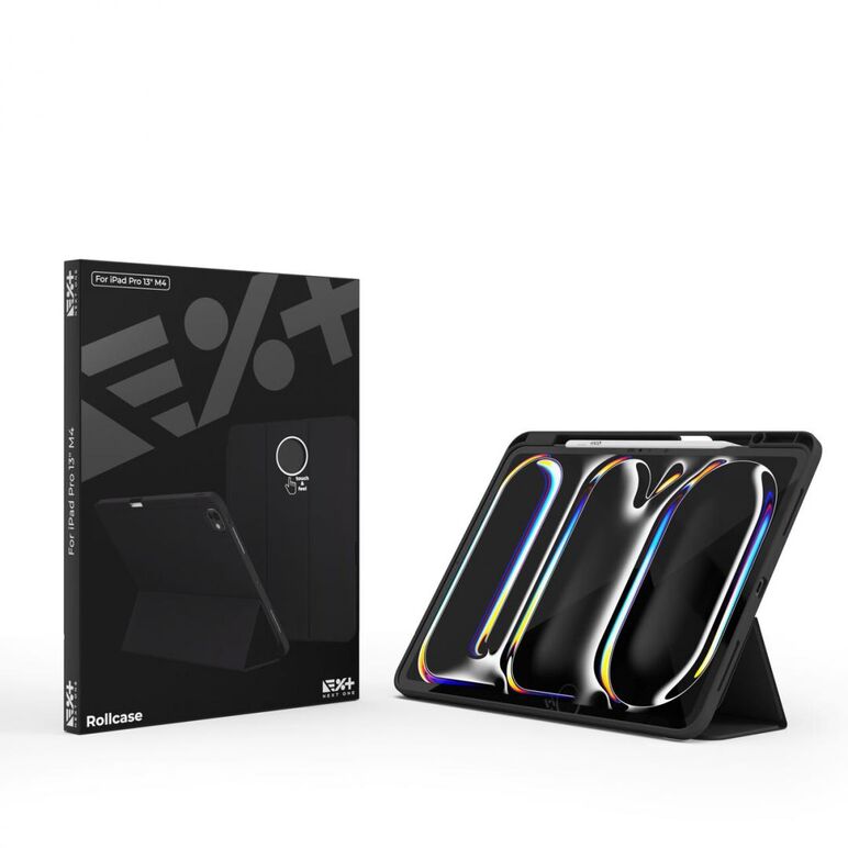 Husa de protectie next one rollcase pentru ipad pro 13" m4, cu suport pentru stilou, negru,  Huse tablete | electropc.ro