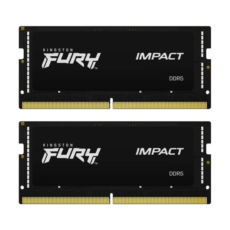 Memorie ram notebook kingston fury impact, 32gb, ddr5, 5600mhz, cl40, 1.1v, dual channel kit,  Memorii RAM laptop | electropc.ro