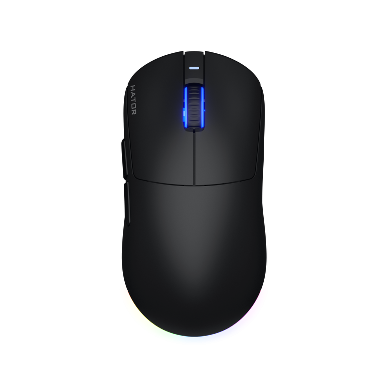 Mouse wireless hator quasar 3, conectivitate 2.4ghz, bluetooth si usb, polling rate pana la 1000hz, rezolutie maxima 12000 dpi, capacitate baterie 600 mah, durata de viata baterie in modul wireless pana la 100 ore, timp incarcare 2 ore, switch hator® opti,  Mouse | electropc.ro