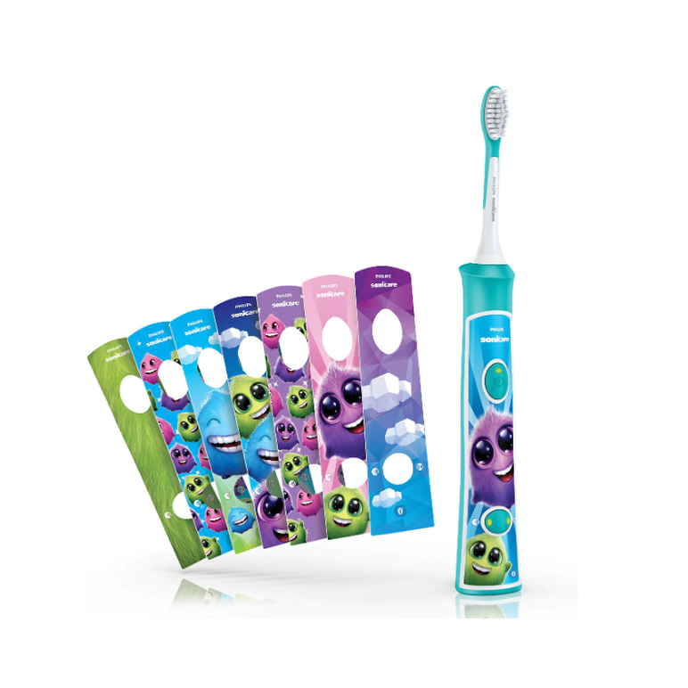 Periuta de dinti electrica pentru copii philips sonicare for kids hx6322/04, 62000 miscari/min, 2 programe, 2 capete, albastru, l x a x i (mm) 110x64x220,  Periute electrice de dinti | electropc.ro