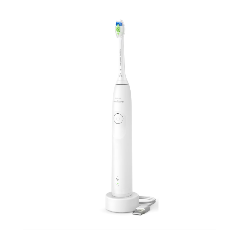 Periuta de dinti electrica philips sonicare hx7108/01, 62.000 miscari/minut, autonomie 21 zile, 1 mod periere, 2 intensitati, senzor  presiune integrat, functia brushsync, inclus capat de periere otimal white, alb,  Periute electrice de dinti | electropc.ro