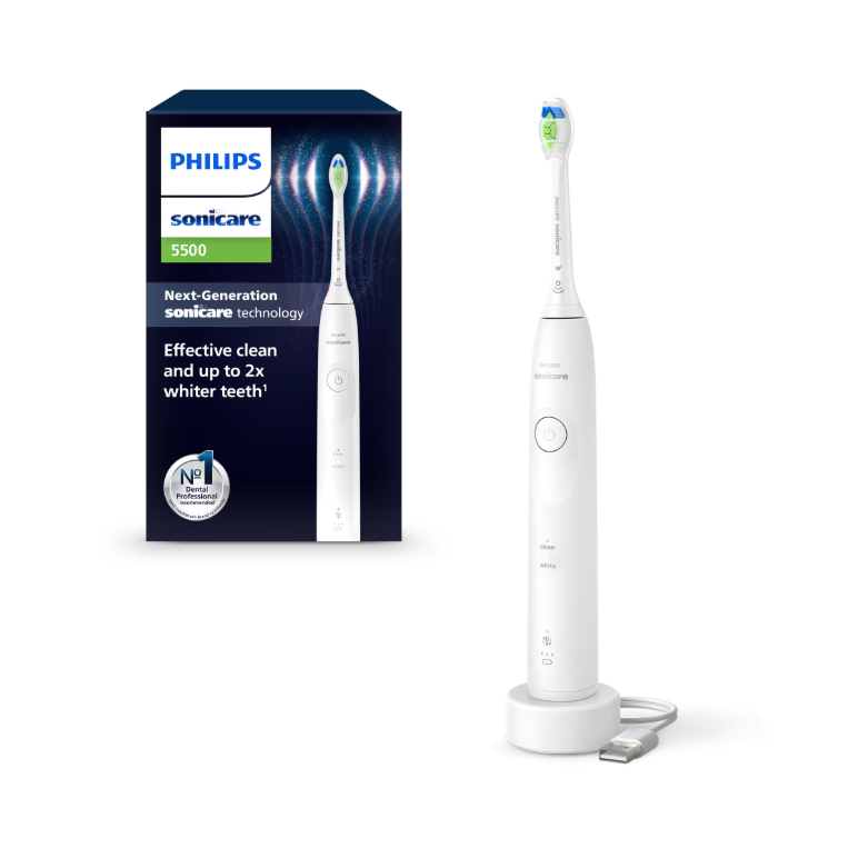 Periuta de dinti electrica philips sonicare hx7110/01, 62.000 miscari/minut, autonomie 21 zile, 2 moduri periere, senzor presiune integrat, functia brushsync, capat de periere otimal white, alb,  Periute electrice de dinti | electropc.ro