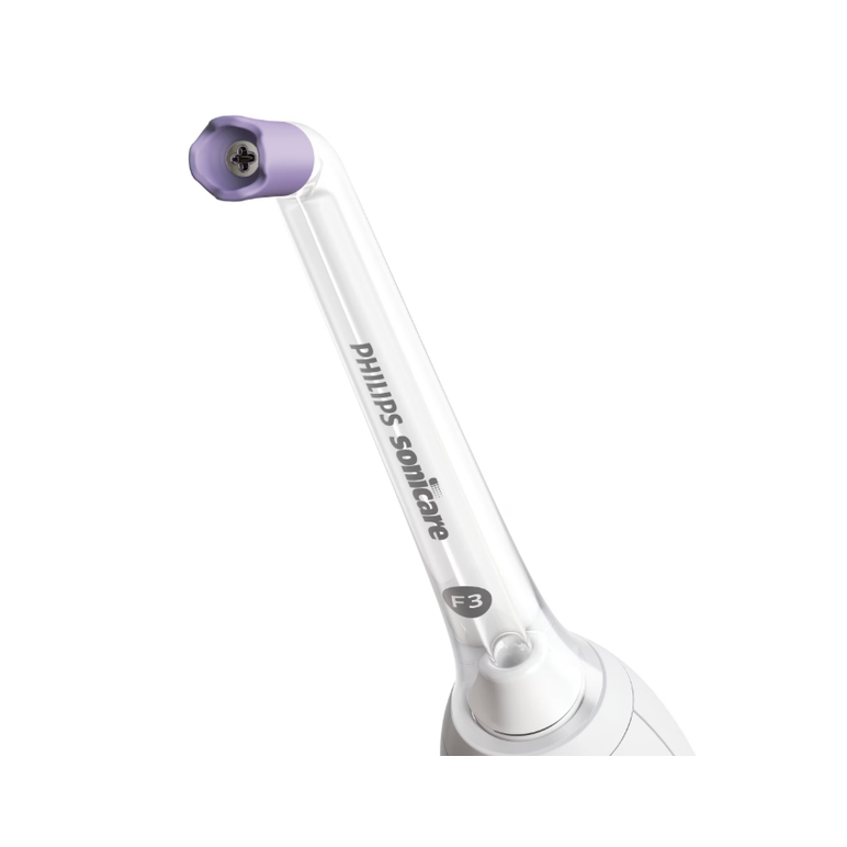 Rezerva 2 capete de curatare interdentara philips sonicare hx3062/00, 4 jeturi consistente de apa, ghidaj din cauciuc moale delicat cu gingiile, compatibil cu aparatele de curatare interdentara sonicare power flosser, l x a x i (mm) 20x62x110,  Accesorii | electropc.ro