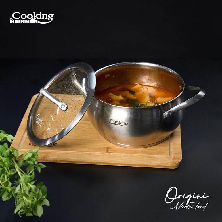 Semioala inox+capac 20x11 cm, 3.3l, nicolai tand, origini, cooking by heinner,  Tavi copt | electropc.ro
