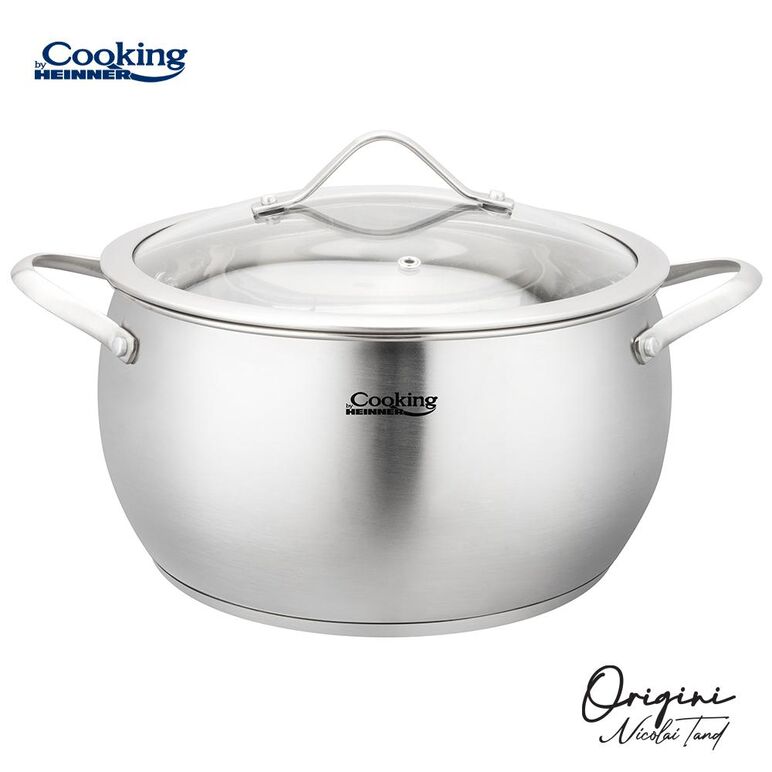 Semioala inox+capac 24x13.5 cm, 6l, nicolai tand, origini, cooking by heinner,  Tavi copt | electropc.ro