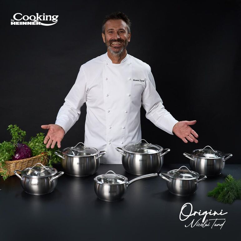 Semioala inox+capac 24x13.5 cm, 6l, nicolai tand, origini, cooking by heinner,  Tavi copt | electropc.ro
