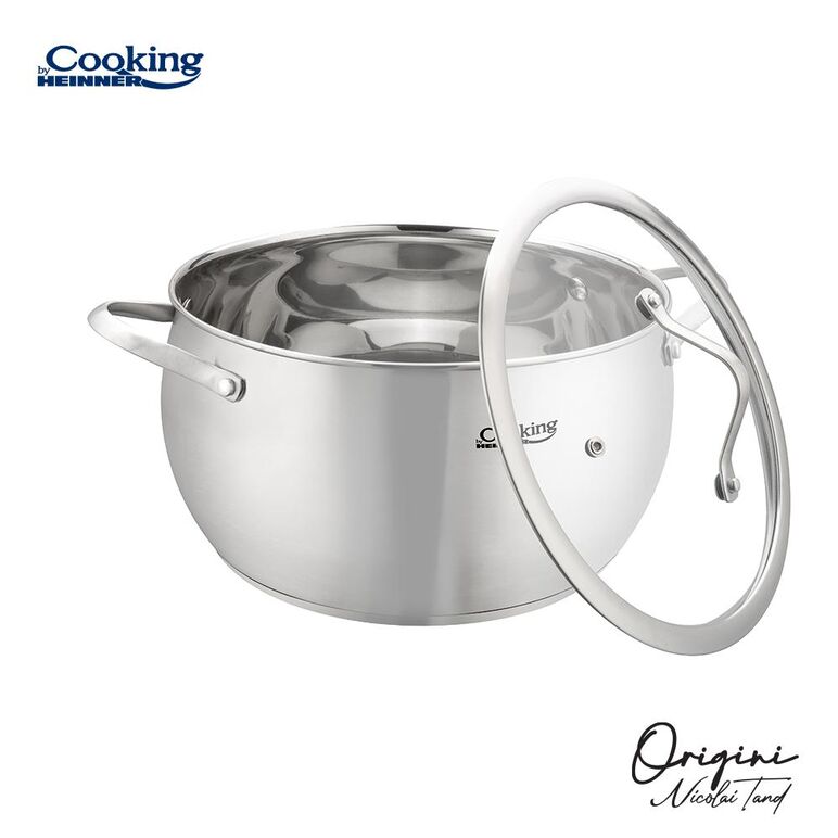 Semioala inox+capac 24x13.5 cm, 6l, nicolai tand, origini, cooking by heinner,  Tavi copt | electropc.ro