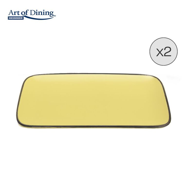 Set 2 platouri ceramica 32x20 cm, medeea, art of dining,  Farfurii & Boluri de Servire | electropc.ro