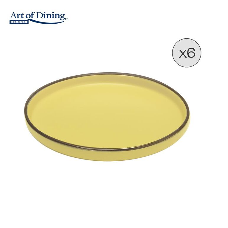 Set 6 farfurii desert ceramica 20 cm, medeea, art of dining,  Farfurii & Boluri de Servire | electropc.ro
