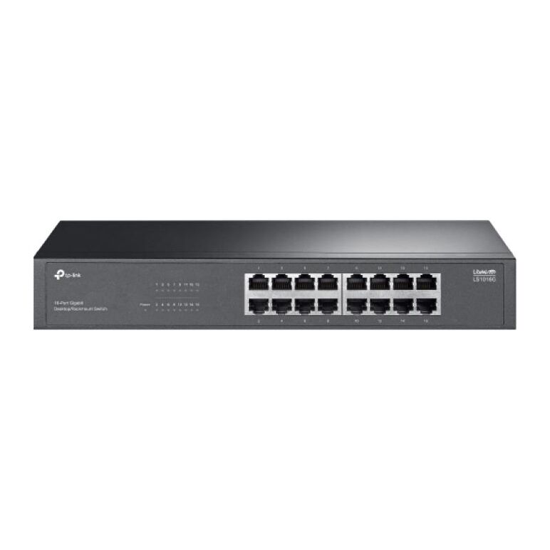"litewave 16-port gigabit switch port: 16× gigabit rj45 ports spec: 1u 13-inch rack-mountable steel case feature: plug and play",  Switch-uri | electropc.ro