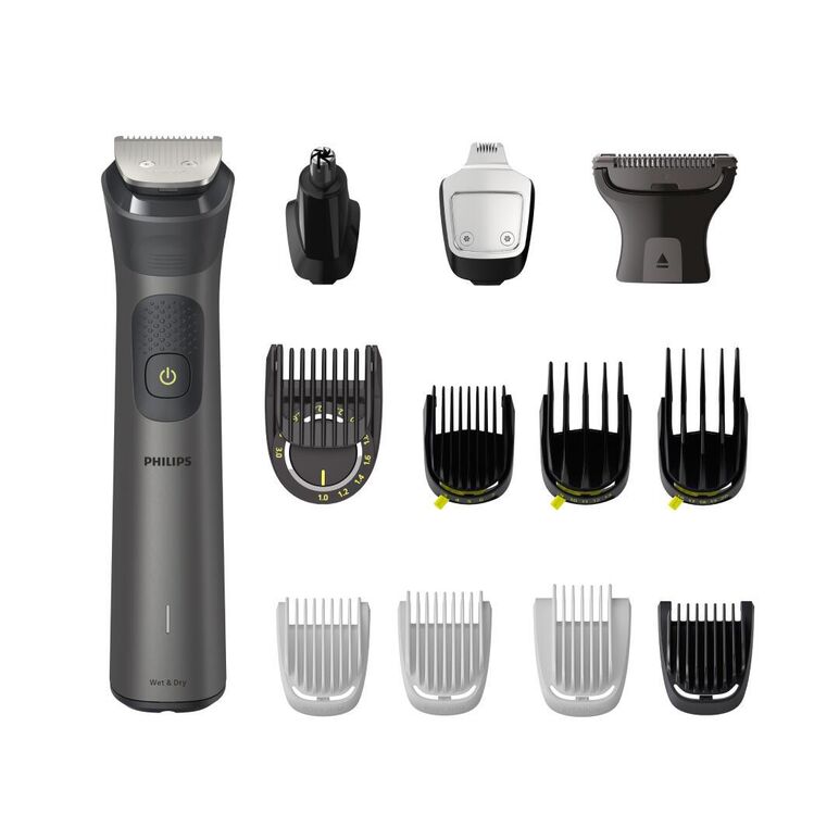 Aparat de tuns barba si parul philips 13 in 1 multigroom all in one mg7925/15, tehnologie beardsense, lame din otel cu auto-ascutire, 26 setari de lungime, rezistent la apa,  husa, negru / argintiu, l x a x i (mm) 70x160x230,  Aparate de tuns | electropc.ro
