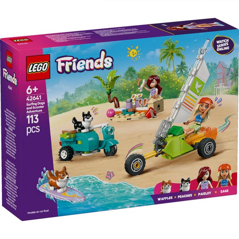 Aventuri cu catei la surfing si pe scuter, lego42641,  Seturi de constructie | electropc.ro