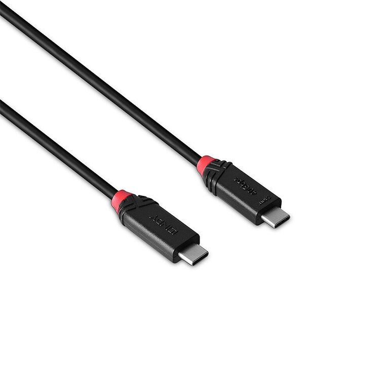 Cablu lindy 2m usb4 240w type c, 40 gbps, black line,  Cabluri periferice | electropc.ro