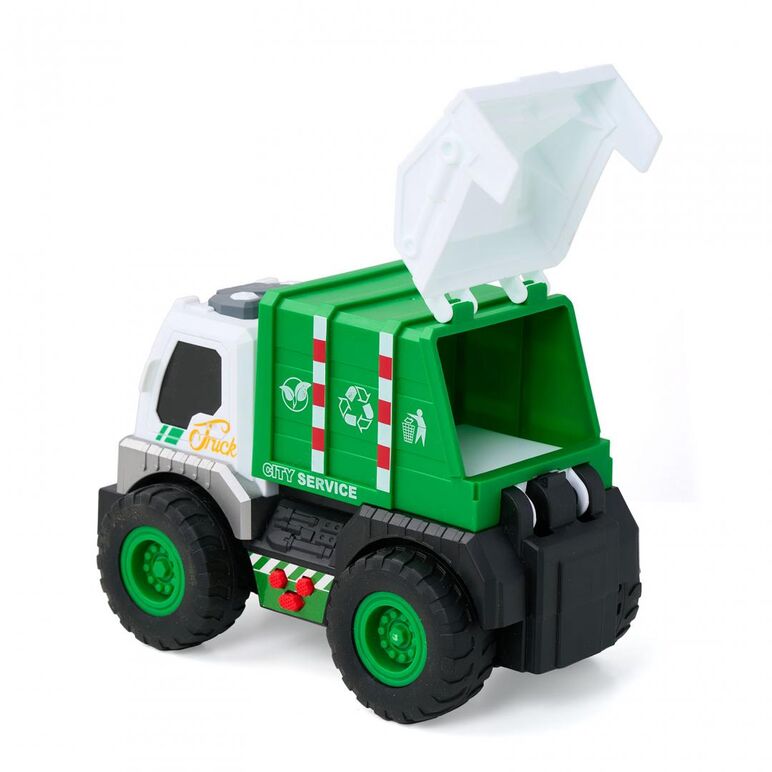 Camion de salubritate cu lumini, sunete si detalii mobile, momki,  Masinute | electropc.ro